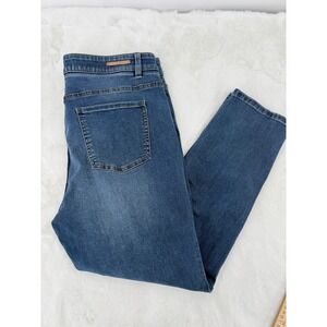 Soft Surroundings Supremely Soft Denim 3EQ76 pull on hi rise petite L